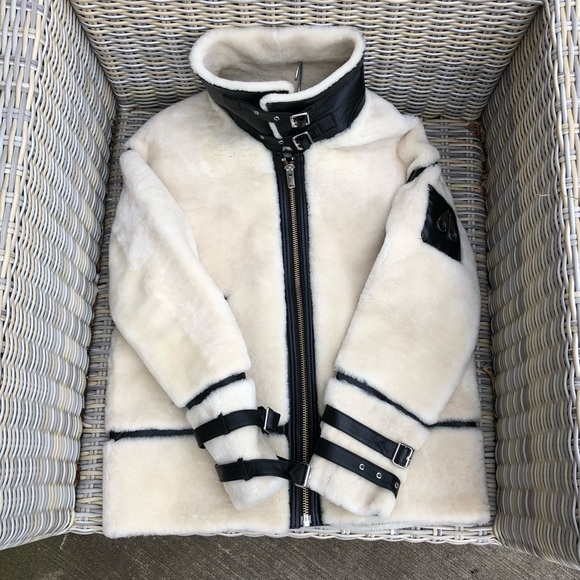 Moose Knuckles Shearling Jacket S Coat Fur NEW - Picture 6 of 14